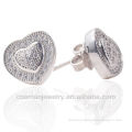 925 sterling silver studs earring with screw back